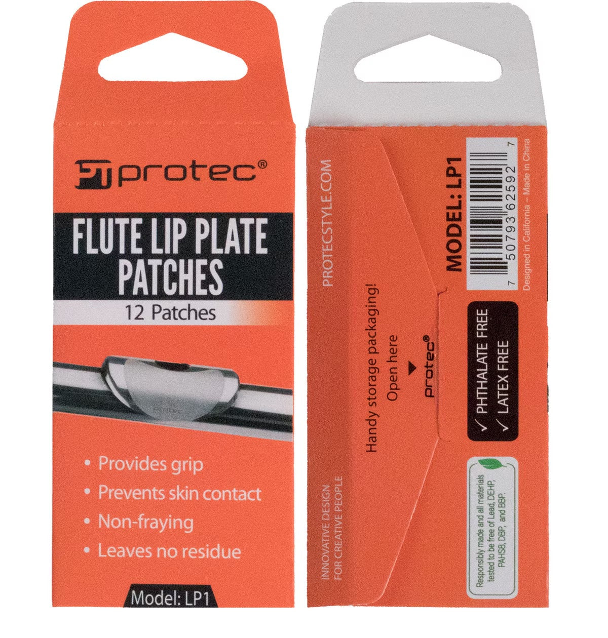 PROTEC Flute Lip Patch, 12-Pack