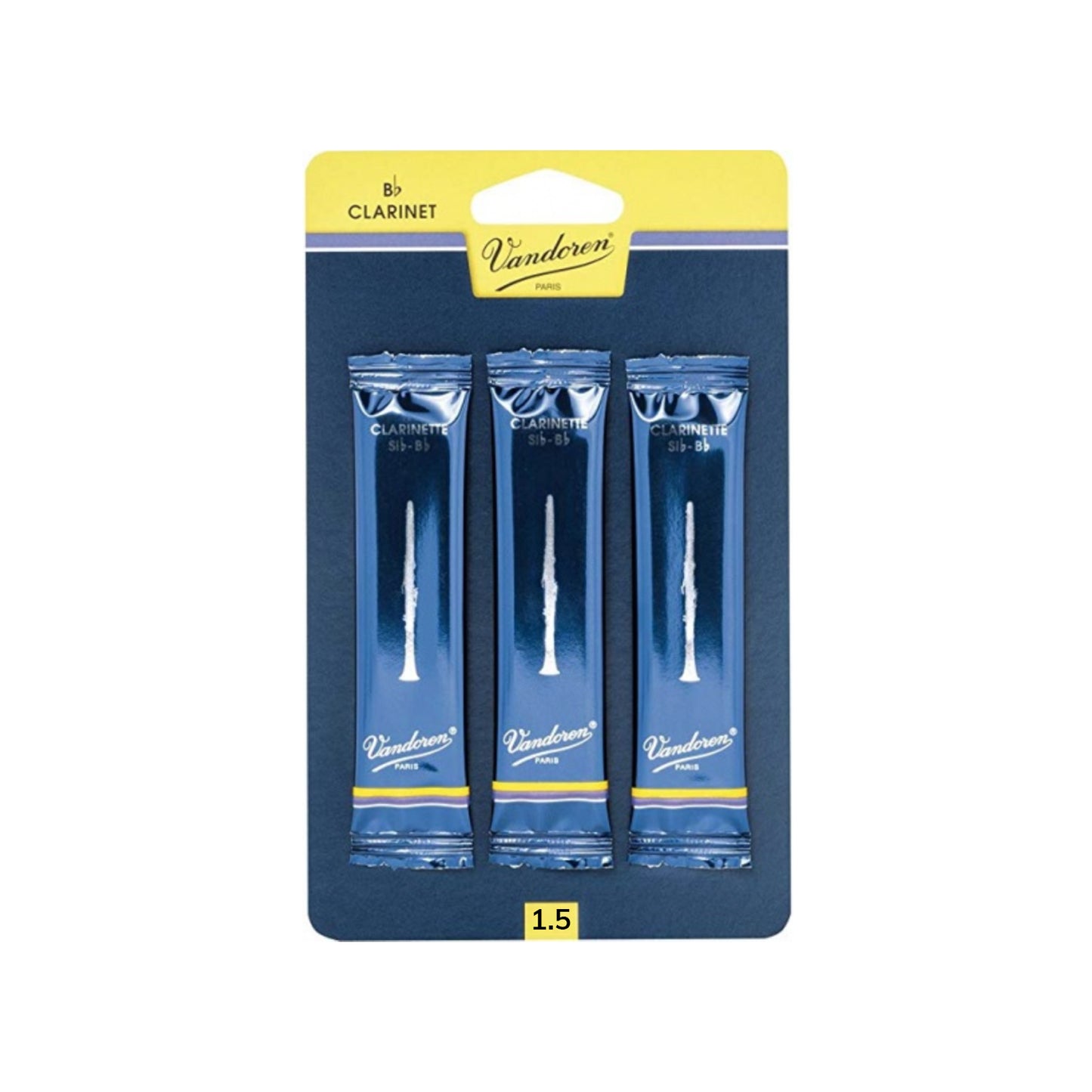 Vandoren Traditional Clarinet Reeds (1.5) Pack of 3