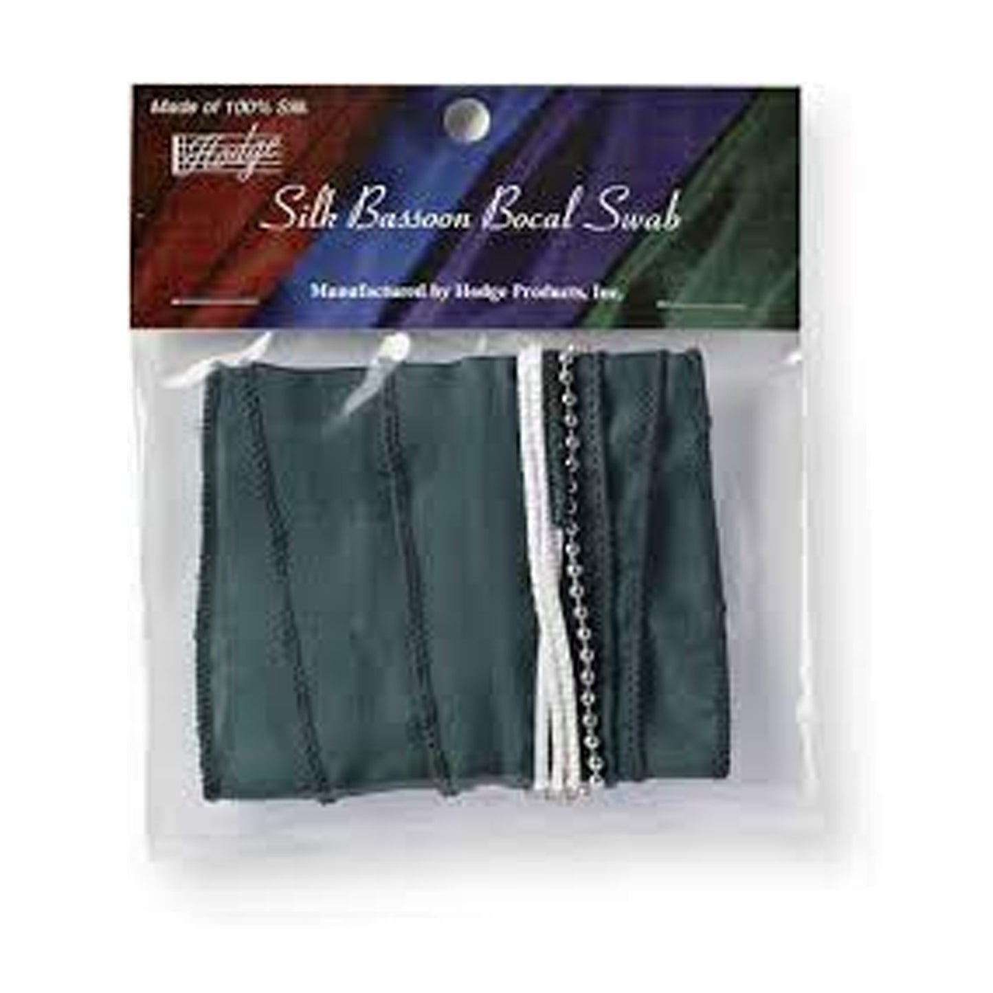 Hodge Bassoon Bocal Silk Swab- Green