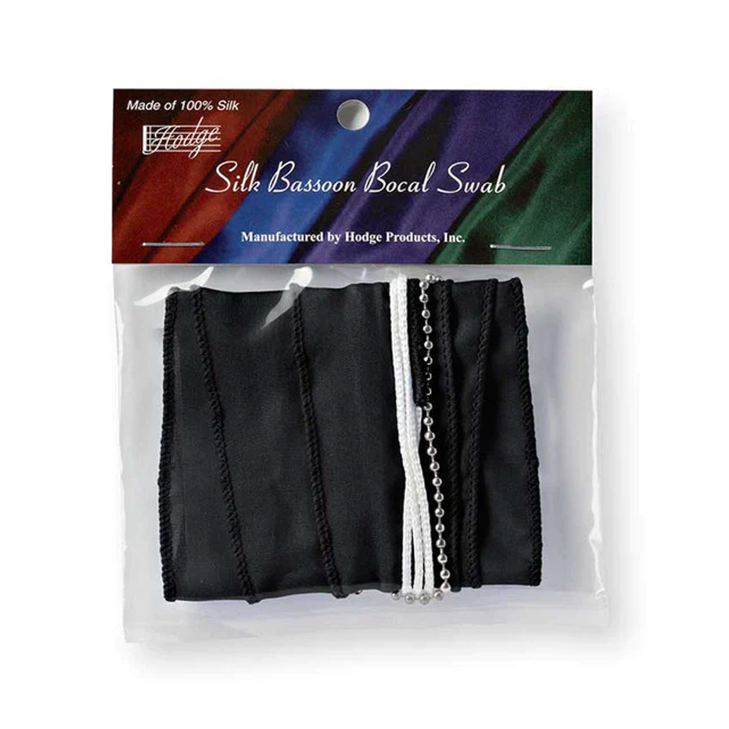 Hodge Bassoon Bocal Silk Swab- Black