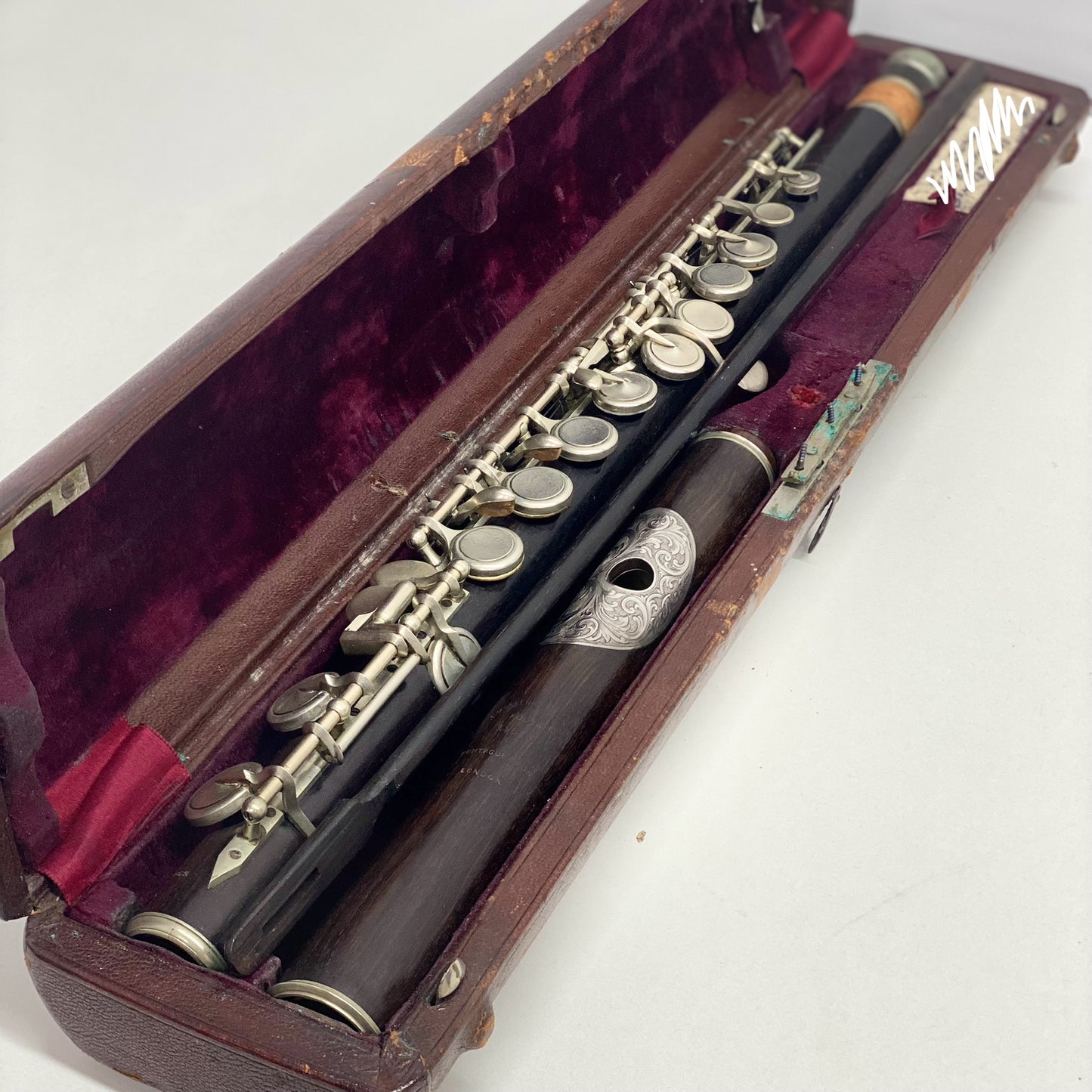 Vintage Montague Bros/J. Mollenhauer Wooden Flute