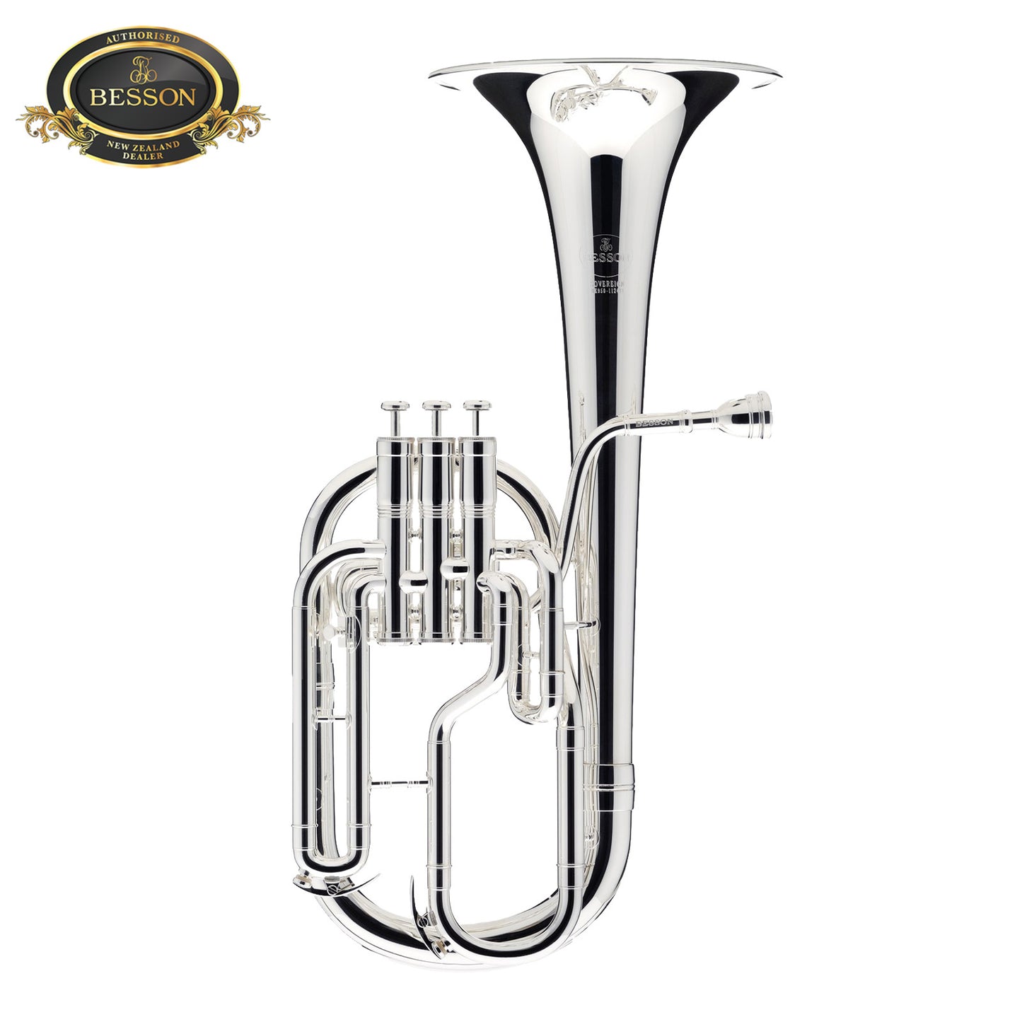 Besson BE950-2 Sovereign Eb Tenor Horn, Silver